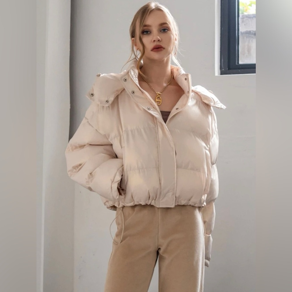Hooded Zip Up Puffer Coat